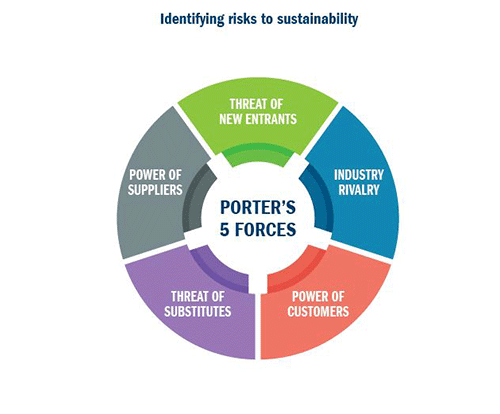 Identyfying risks to sustainability circle diagram